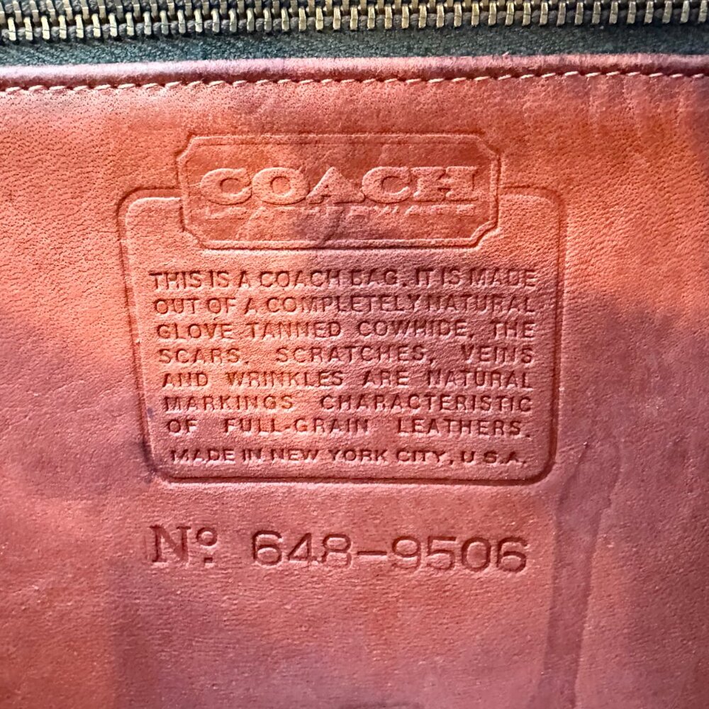 Vintage COACH Convertible Clutch Bag New York City British Tan 70/80s - Picture 11 of 16